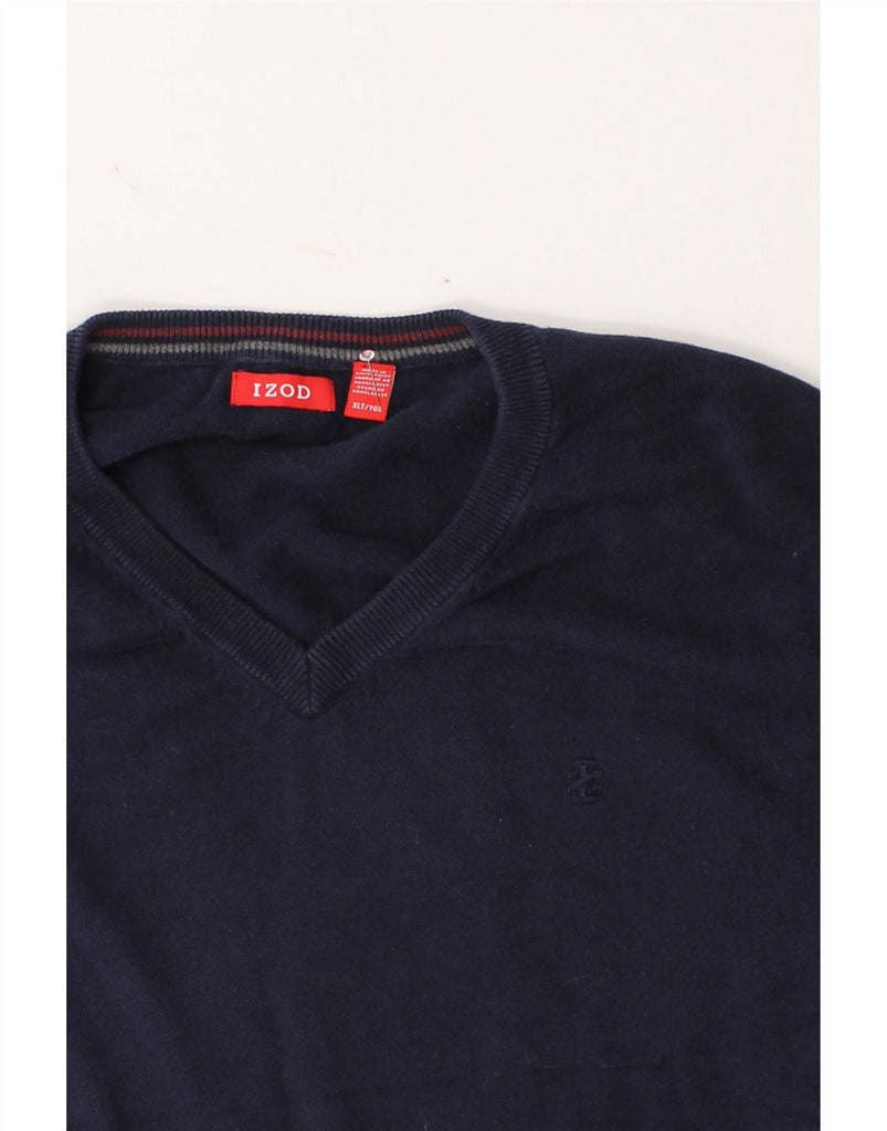 IZOD Mens Vest Tank Top XL Navy Blue Cotton Vintage Izod and Second-Hand Izod from Messina Hembry 