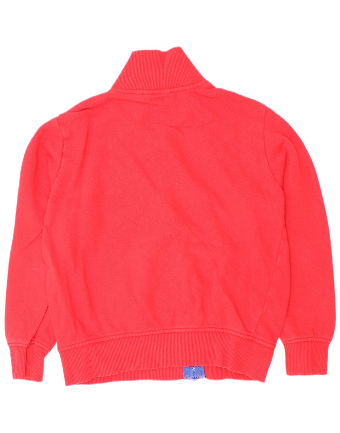 Benetton Boys Graphic Tracksuit Top Jacket 6-7 Years Small Red Cotton