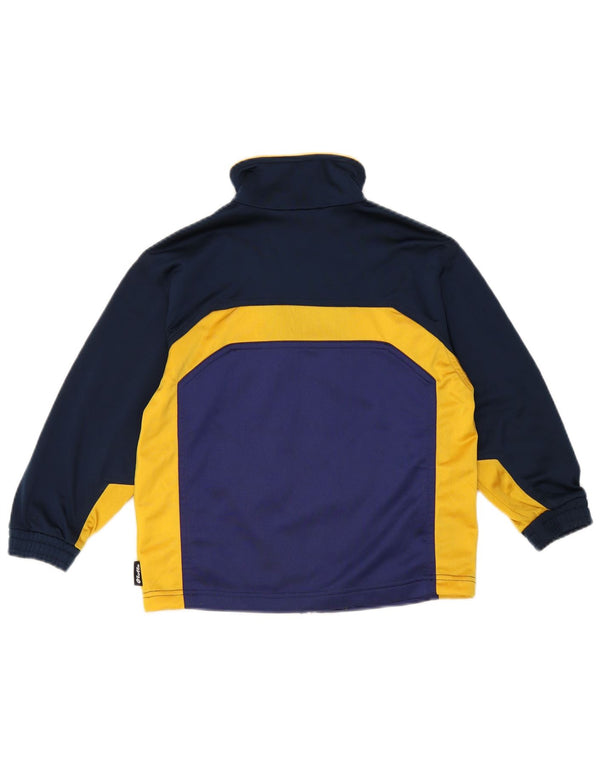 Lotto Boys Tracksuit Top Jacket 11-12 Years Medium Navy Blue Colourblock