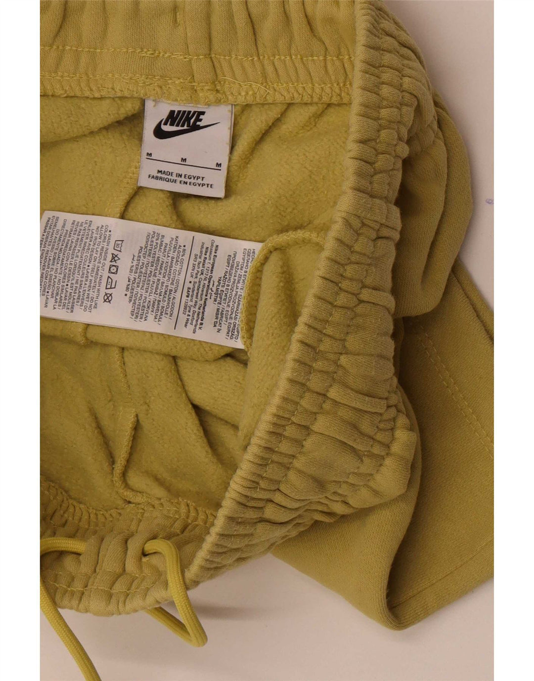 Nike Mens Sport Shorts Medium Yellow Cotton