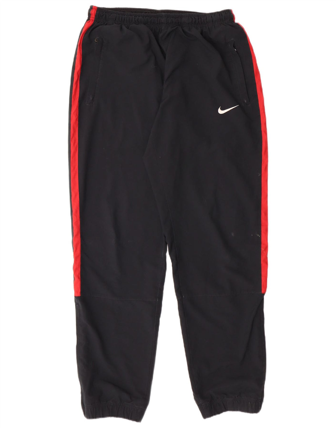 NIKE Mens Tracksuit Trousers Joggers UK 41/43 Large Black Colourblock