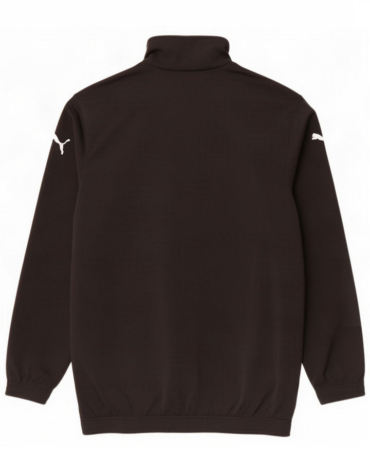 Puma Boys Tracksuit Top Jacket 15-16 Years Black Polyester