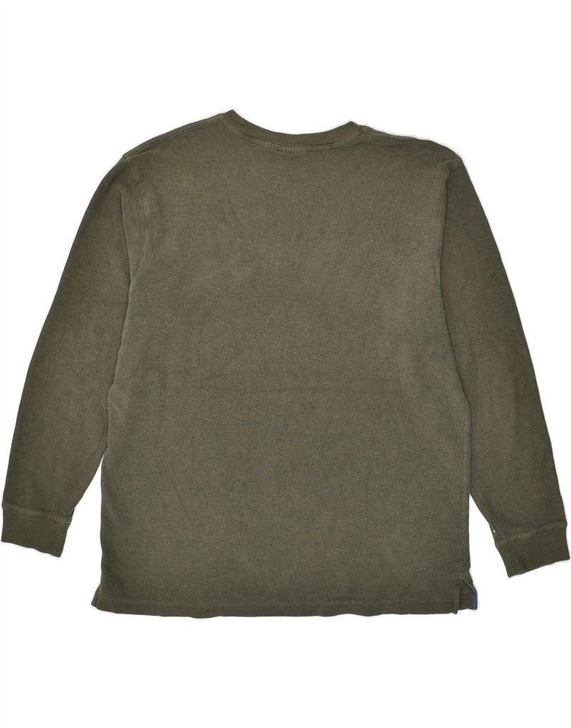L.L.BEAN Mens Tall Top Long Sleeve XL Khaki Cotton | Vintage L.L.Bean | Thrift | Second-Hand L.L.Bean | Used Clothing | Messina Hembry 
