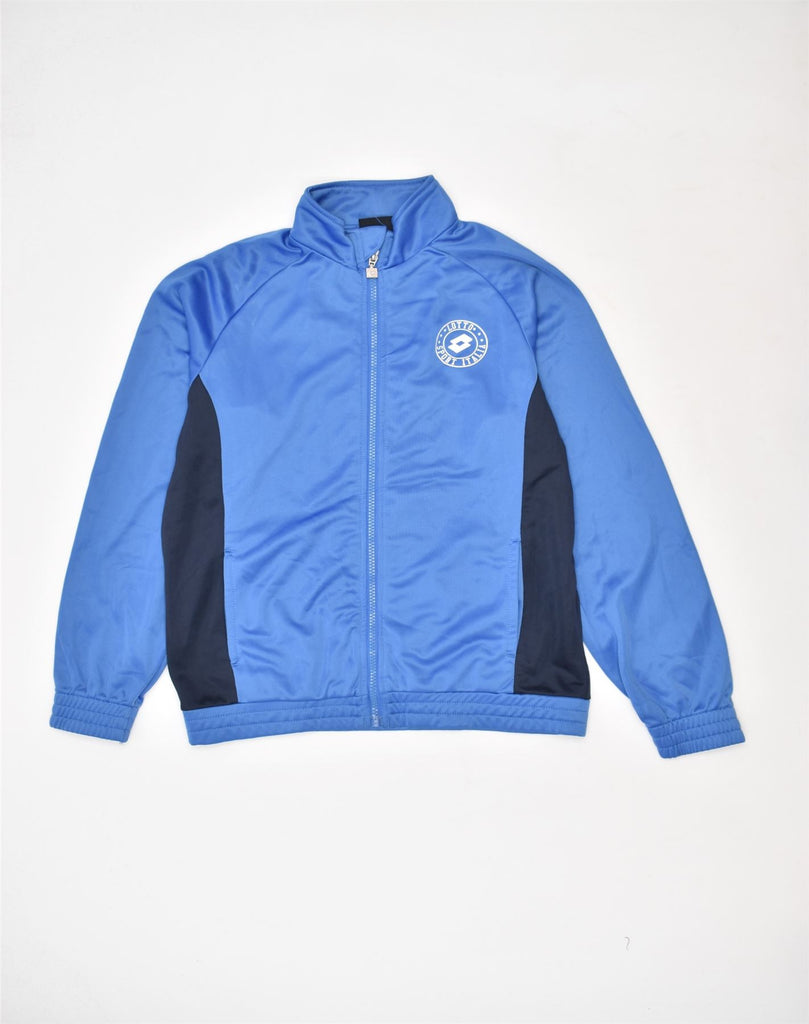 LOTTO Boys Tracksuit Top Jacket 11-12 Years Blue Polyester | Vintage | Thrift | Second-Hand | Used Clothing | Messina Hembry 