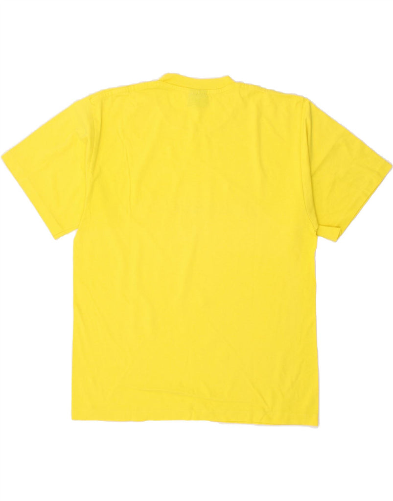 CHAMPION Mens Graphic T-Shirt Top Large Yellow Cotton Vintage Champion and Second-Hand Champion from Messina Hembry 