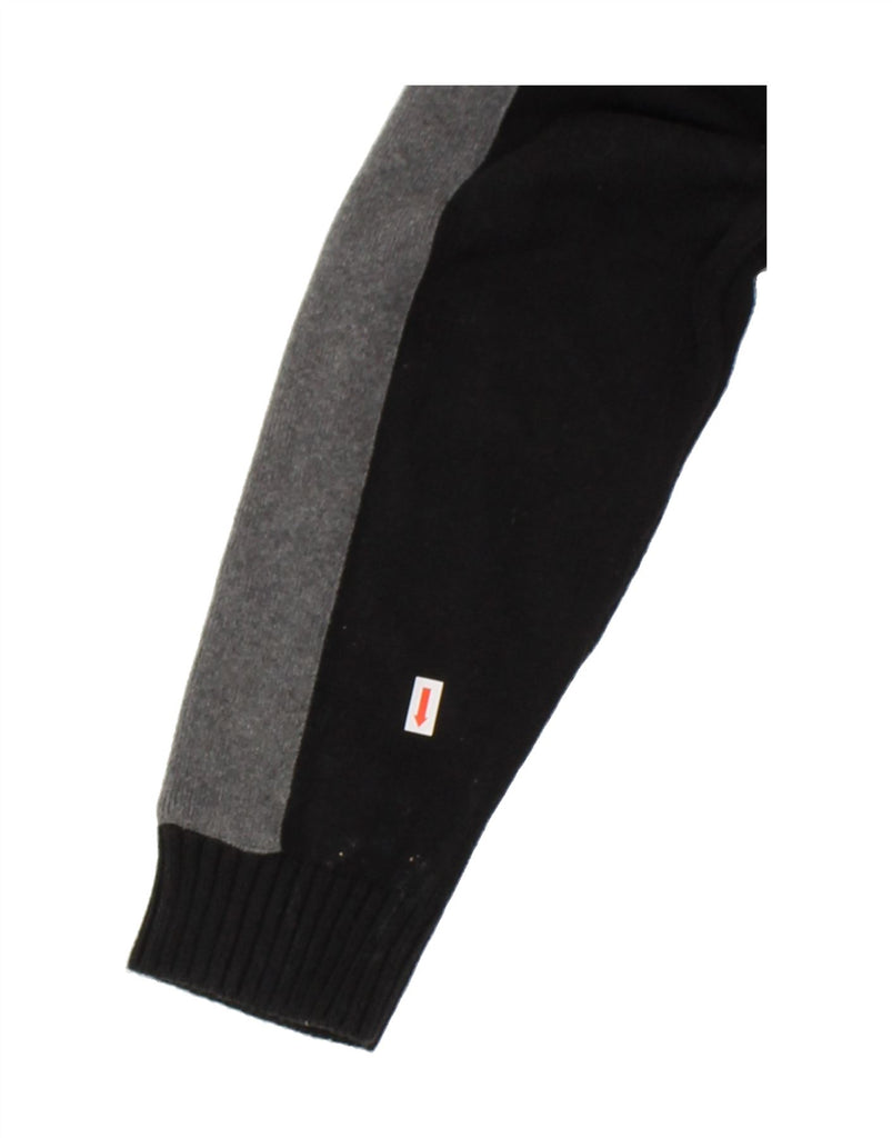 CALVIN KLEIN Boys Cardigan Sweater 15-16 Years Large Black Cotton Vintage Calvin Klein and Second-Hand Calvin Klein from Messina Hembry 