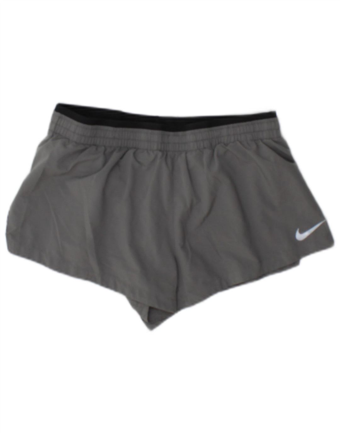 Nike Womens Dri Fit Sport Shorts UK 10 Small Grey Polyester