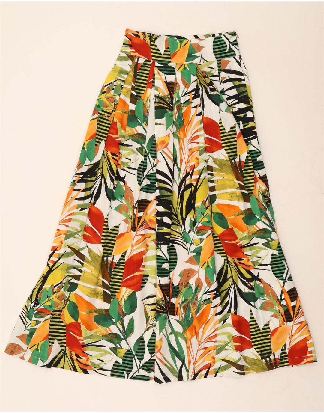 Vintage Womens A-Line Skirt W26 Small Multicoloured Floral