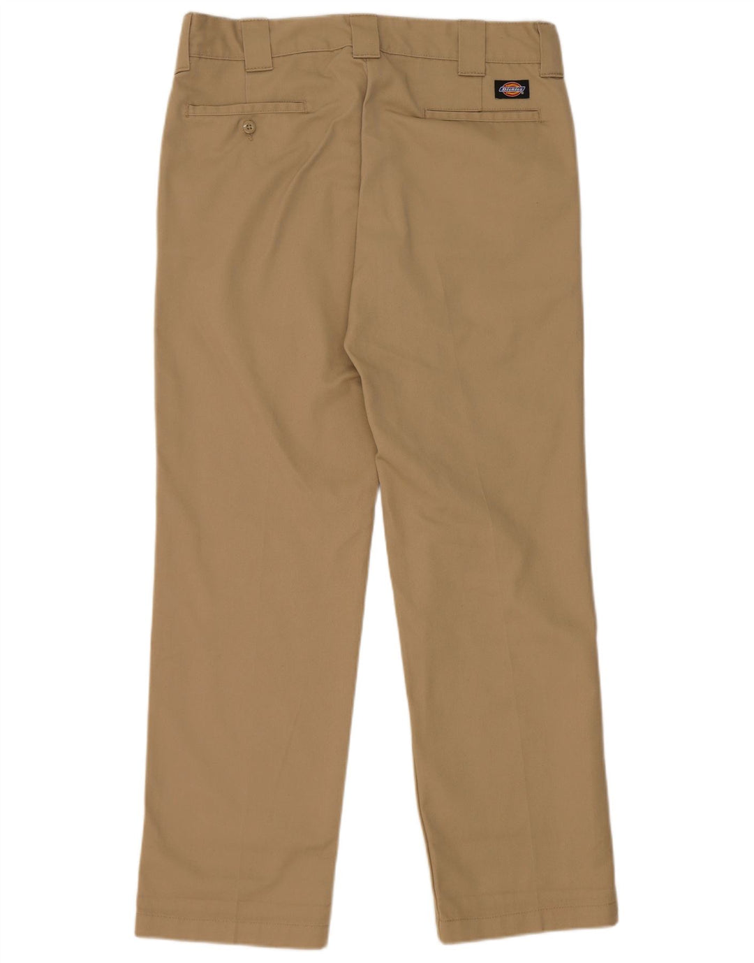 Dickies Mens Straight Chino Trousers W33 L32 Beige Polyester