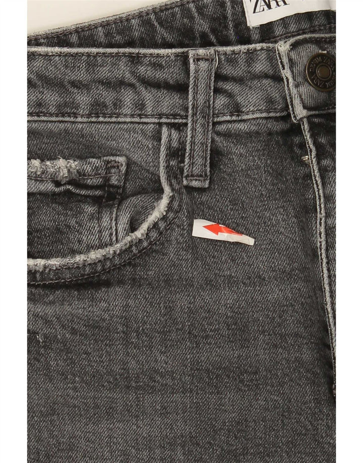 Zara Womens Straight Jeans EU 34 2XS W24 L27 Grey