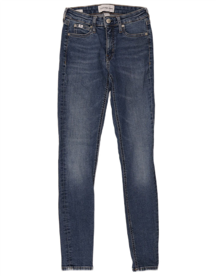 Calvin Klein Womens Skinny Jeans W25 L30 Blue