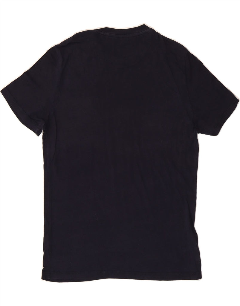 GUESS Mens Slim Fit Graphic T-Shirt Top Large Navy Blue Cotton Vintage Guess and Second-Hand Guess from Messina Hembry 