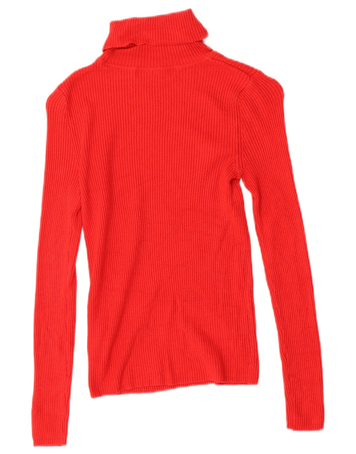 Marks & Spencer Womens Top Long Sleeve UK 8 Small  Red Viscose