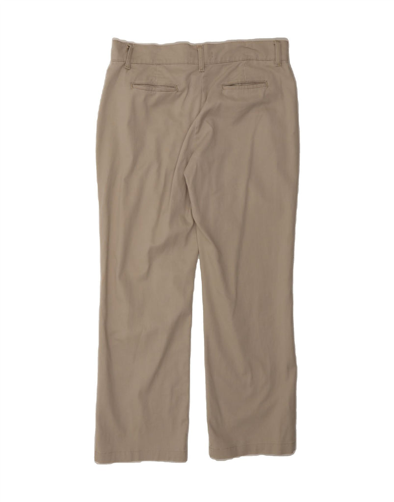 LEE Womens Straight Casual Trousers UK 12 Medium W34 L30 Beige Cotton Vintage Lee and Second-Hand Lee from Messina Hembry 