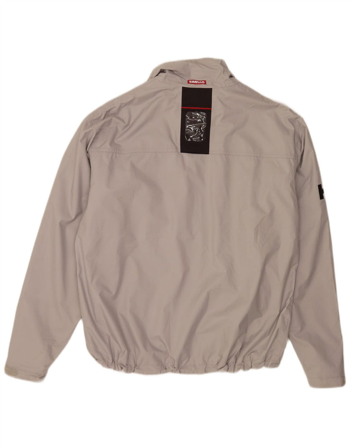 Helly Hansen Mens Sailwear Graphic Rain Jacket UK 44 2XL Grey Polyester