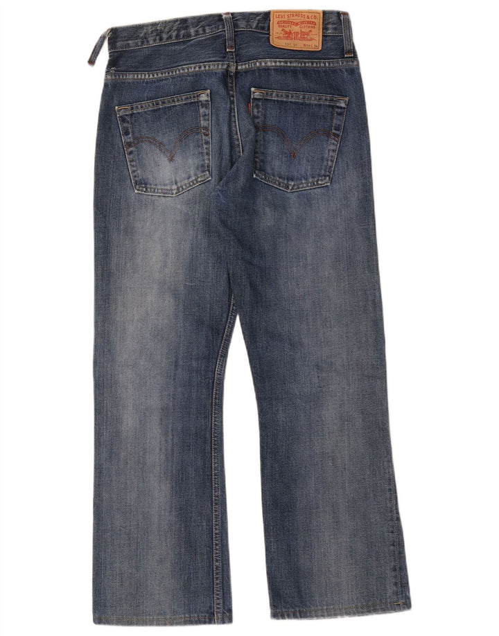 Levi's Mens 507 Bootcut Jeans W30 L28 Blue Cotton