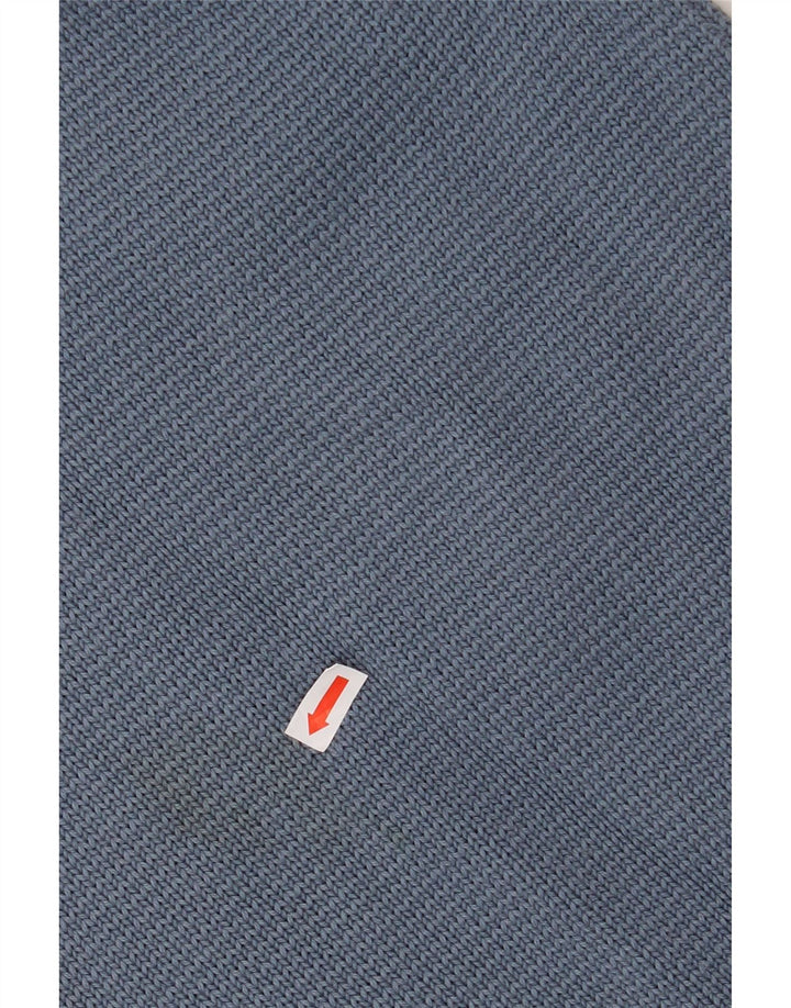 IZOD Mens V-Neck Jumper Sweater XL Blue Cotton