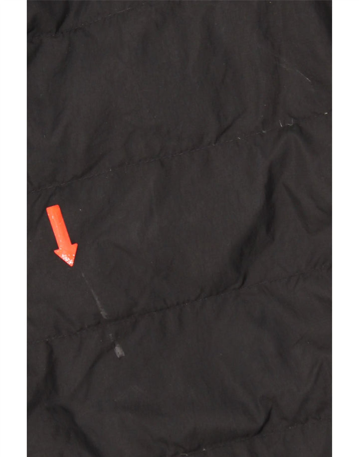 The North Face Mens Hooded Padded Jacket UK 38 Medium Black Polyester