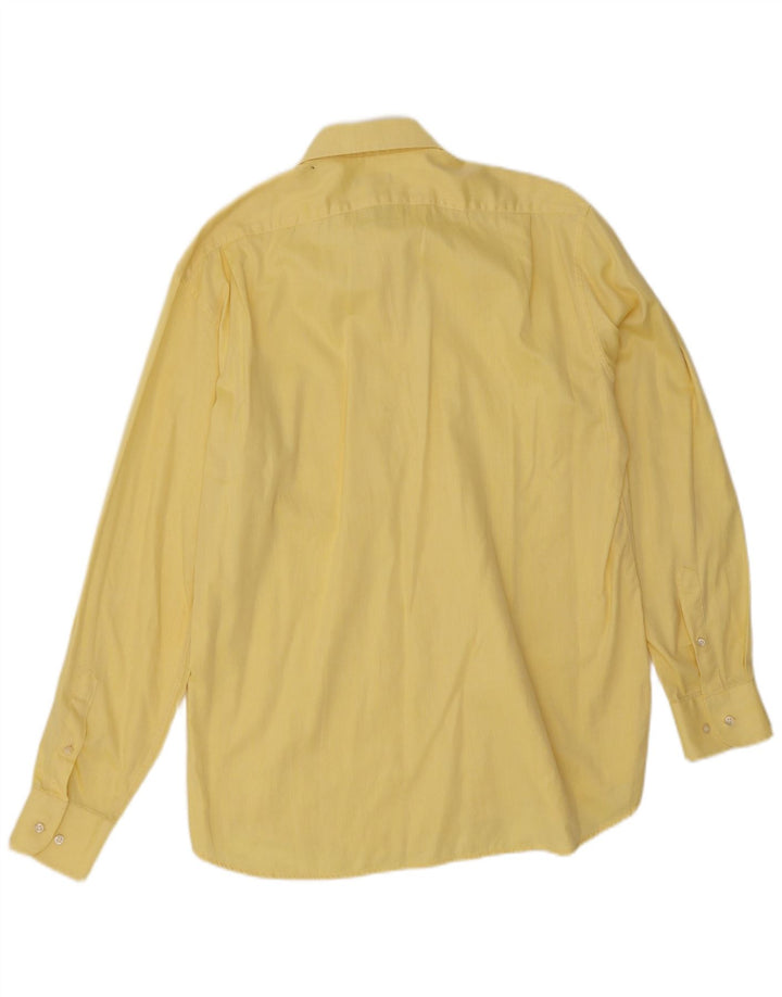 CACHAREL Mens Shirt Size 40 15 3/4 Medium Yellow Cotton
