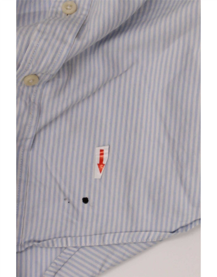 Tommy Hilfiger Mens Shirt 2XL Blue Striped Cotton