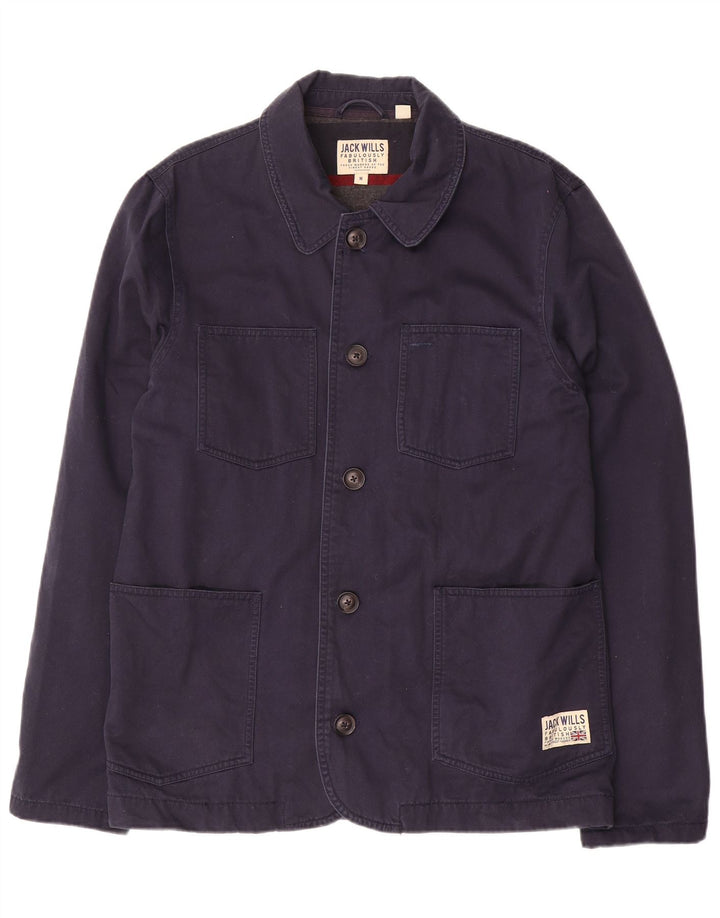 Jack Wills Mens Blazer Utility Jacket UK 38 Medium Navy Blue