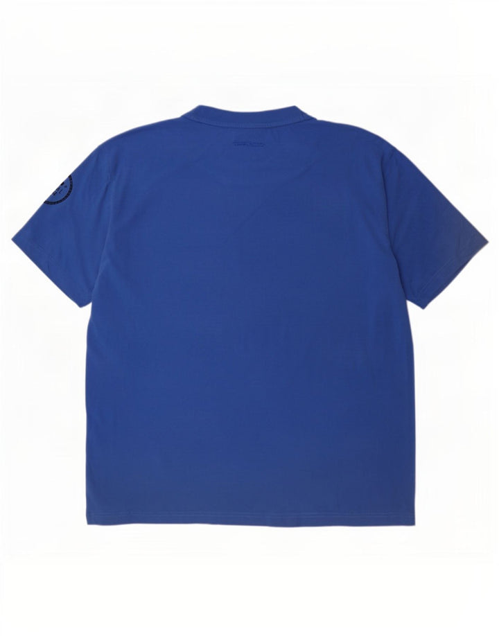 Camel Active Mens T-Shirt Top 3XL Blue Cotton