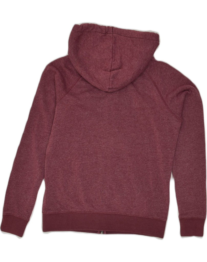 JACK WILLS Womens Zip Hoodie Sweater UK 10 Small Maroon Cotton | Vintage Jack Wills | Thrift | Second-Hand Jack Wills | Used Clothing | Messina Hembry 