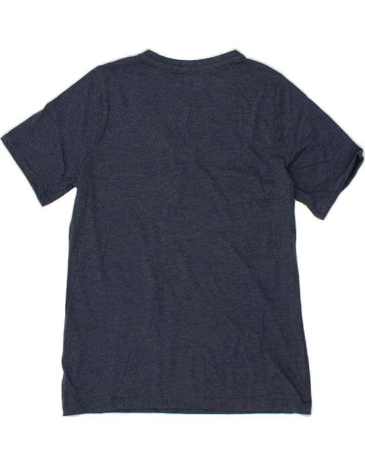 EDDIE BAUER Womens T-Shirt Top UK 12 Medium Navy Blue Cotton Vintage Eddie Bauer and Second-Hand Eddie Bauer from Messina Hembry 