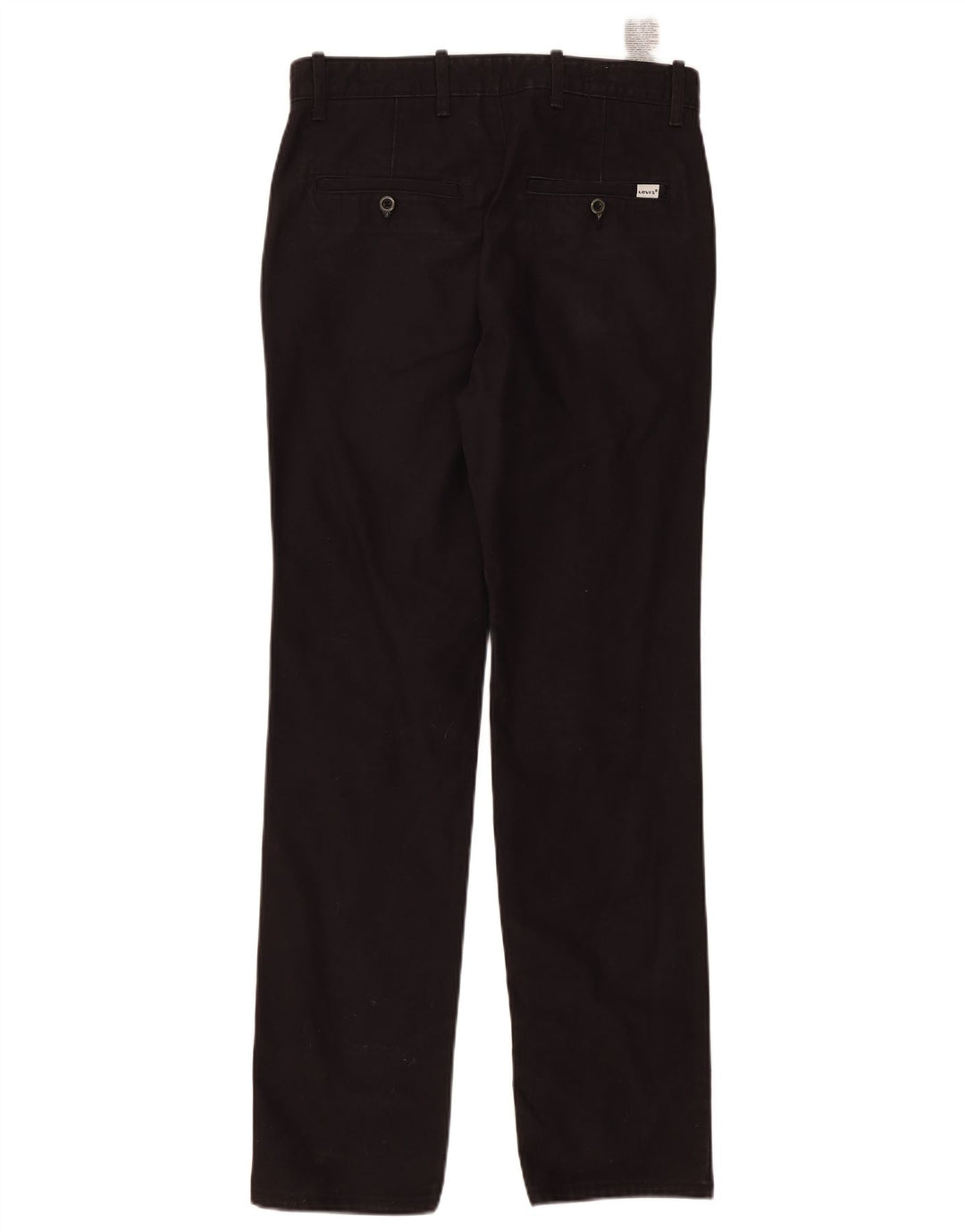 Levi's Mens Straight Chino Trousers W30 L34 Black Cotton