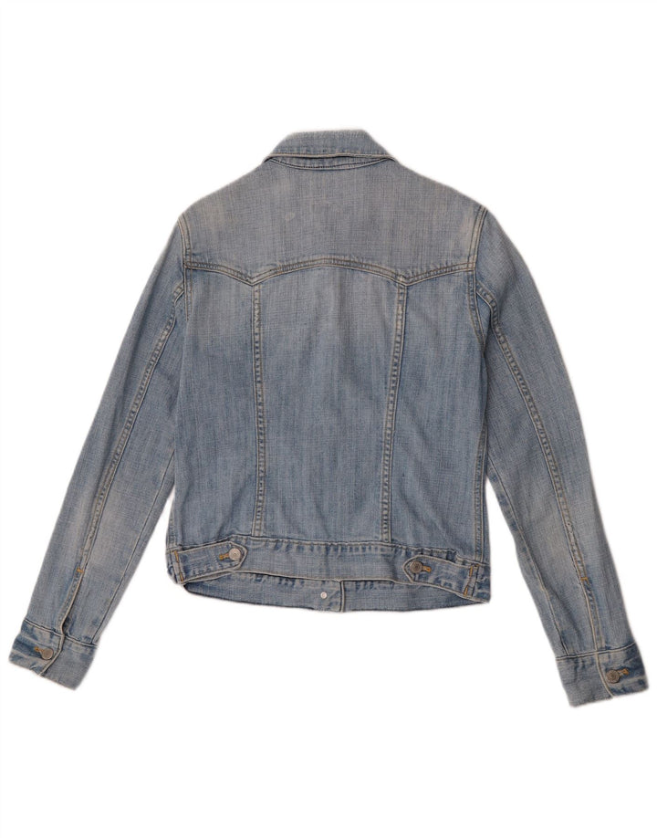 Gap Womens Denim Jacket UK 12 Medium Blue Cotton