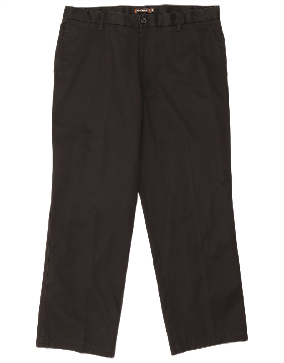 Dockers Mens Straight Chino Trousers W36 L29 Black