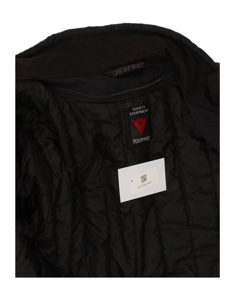 DAINESE Mens Graphic Racer Jacket IT 48 Medium Black Colourblock Nylon | Vintage Dainese | Thrift | Second-Hand Dainese | Used Clothing | Messina Hembry 