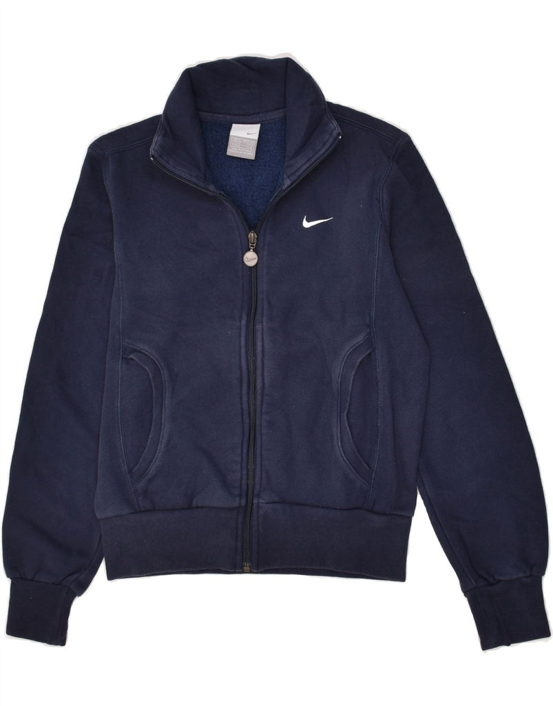 NIKE Boys Tracksuit Top Jacket 6-7 Years Navy Blue Cotton | Vintage Nike | Thrift | Second-Hand Nike | Used Clothing | Messina Hembry 