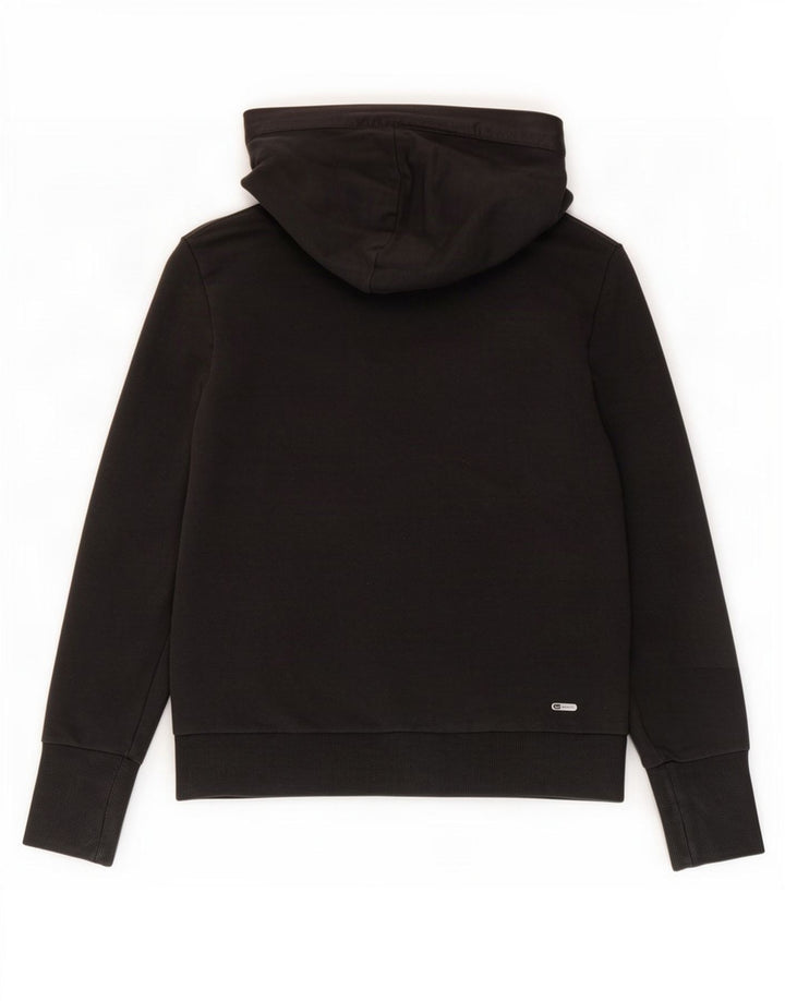 Puma Womens Hoodie Jumper UK 14 Medium Black Cotton