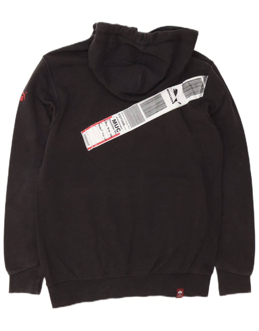 Puma Mens Munchen Graphic Hoodie Jumper Small Black