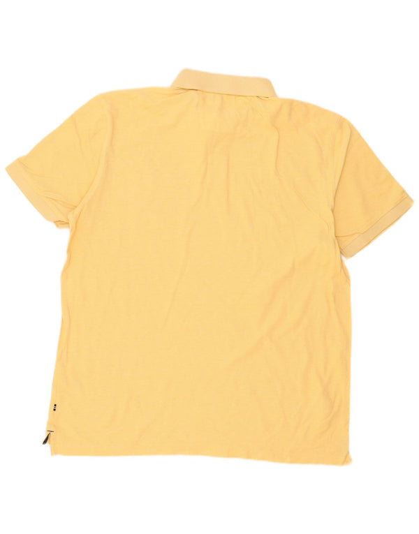 Nautica Mens Polo Shirt XL Yellow Cotton