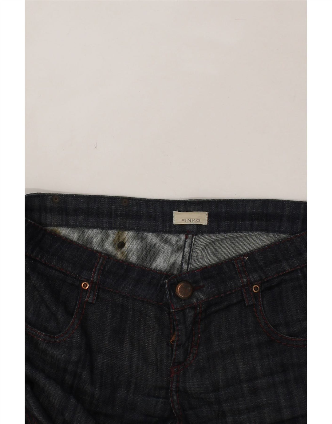 PINKO Womens Slim Jeans W36 L36 Navy Blue Vintage Pinko and Second-Hand Pinko from Messina Hembry 