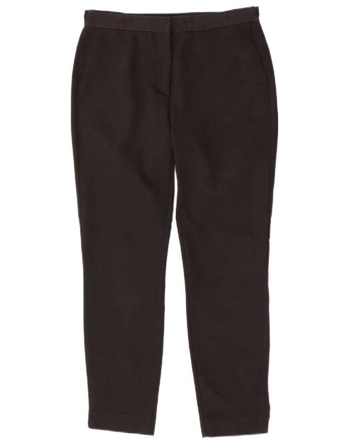 Zara Womens Slim Chino Trousers Medium W28 L26 Black Cotton