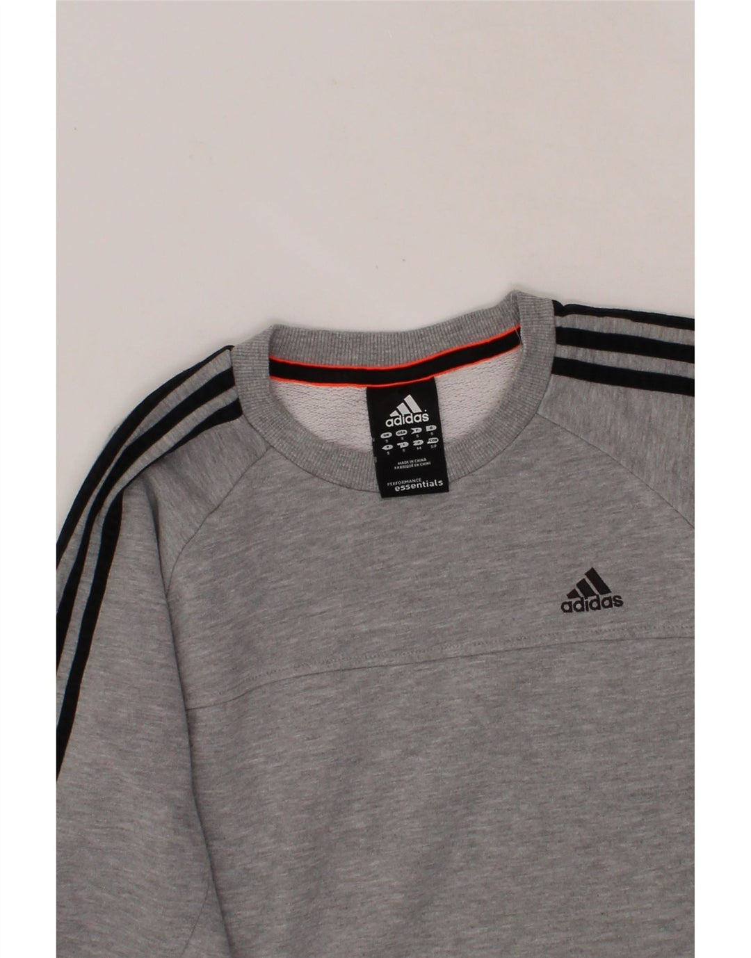 ADIDAS Mens Sweatshirt Jumper Small Grey Cotton Vintage Adidas and Second-Hand Adidas from Messina Hembry 