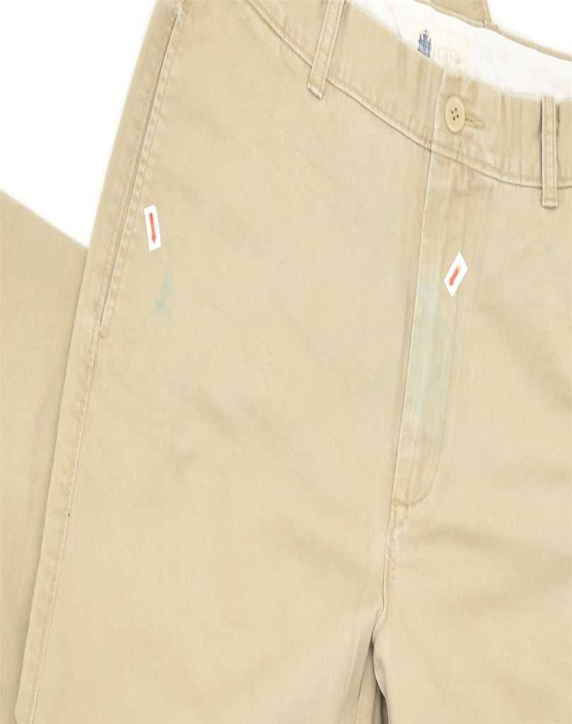 J. CREW Mens Straight Chino Trousers W34 L29 Beige Cotton | Vintage | Thrift | Second-Hand | Used Clothing | Messina Hembry 