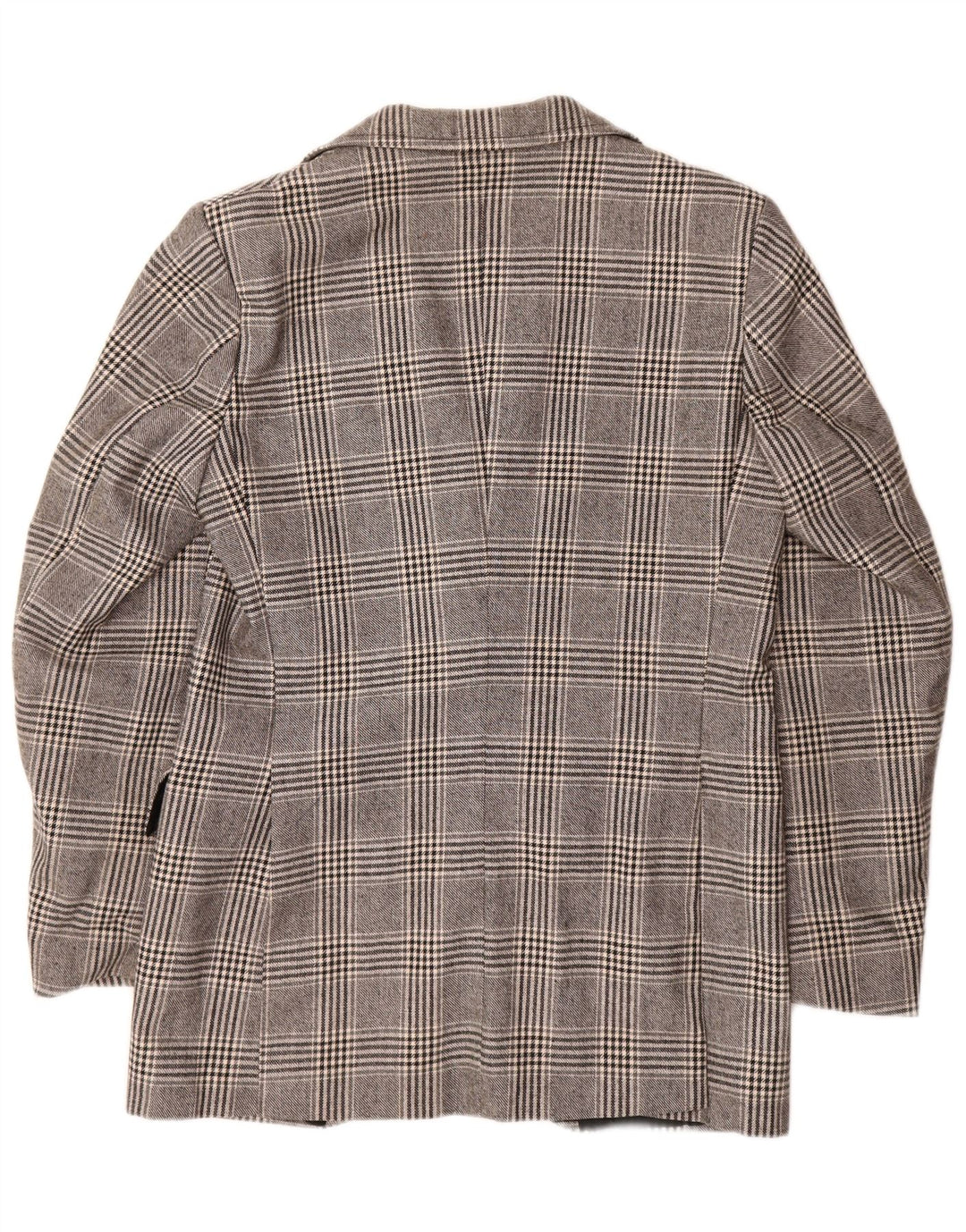 Vintage Mens 2 Button Blazer Jacket UK 38 Medium Grey Check Polyester