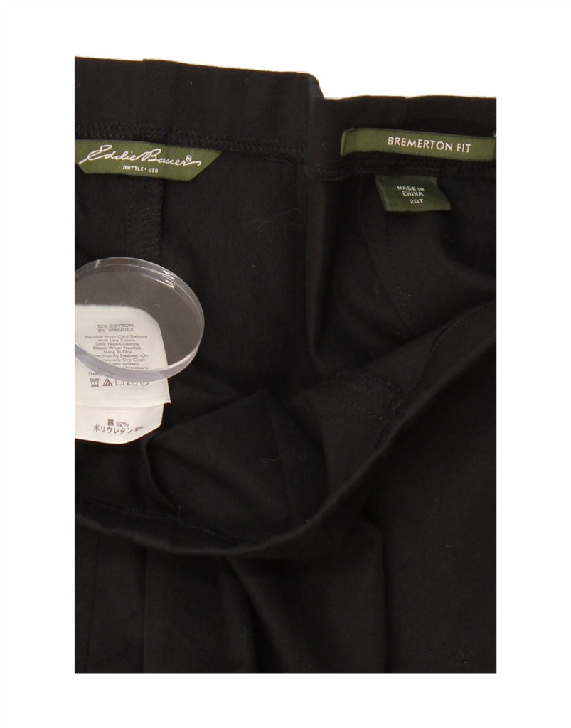 EDDIE BAUER Womens Bremerton Fit Casual Trousers US 20 3XL W40 L34 Black Vintage Eddie Bauer and Second-Hand Eddie Bauer from Messina Hembry 