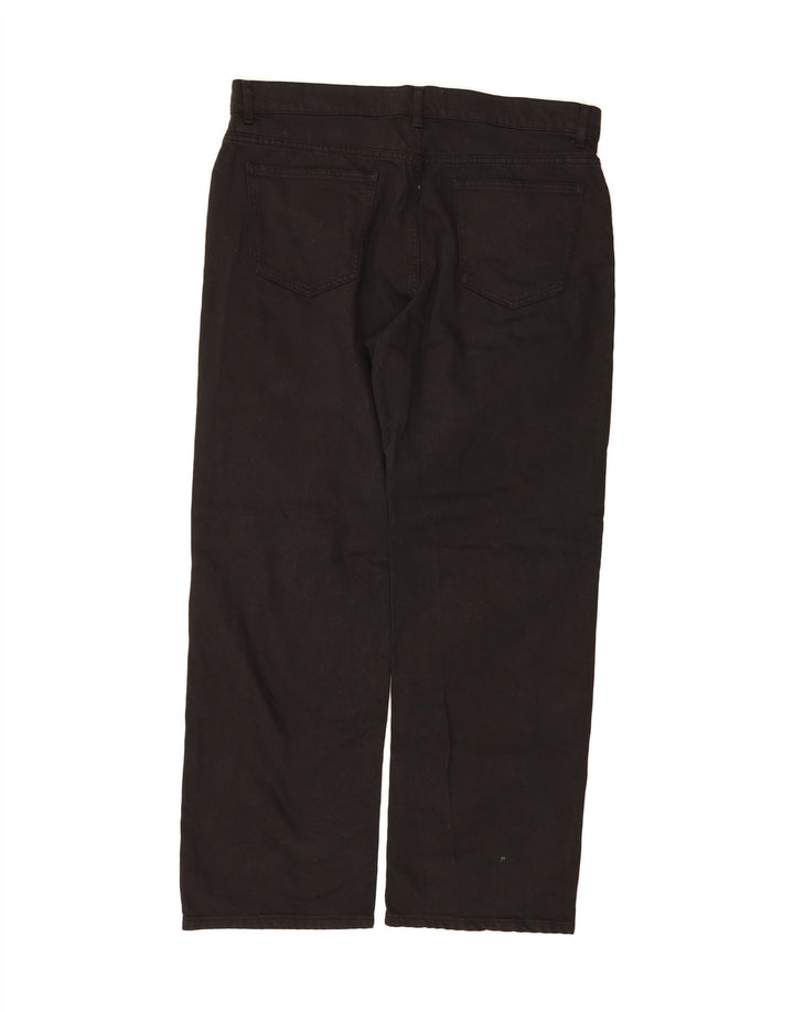 ZARA Womens Straight Jeans EU 44 Large W36 L29 Black Cotton Vintage Zara and Second-Hand Zara from Messina Hembry 