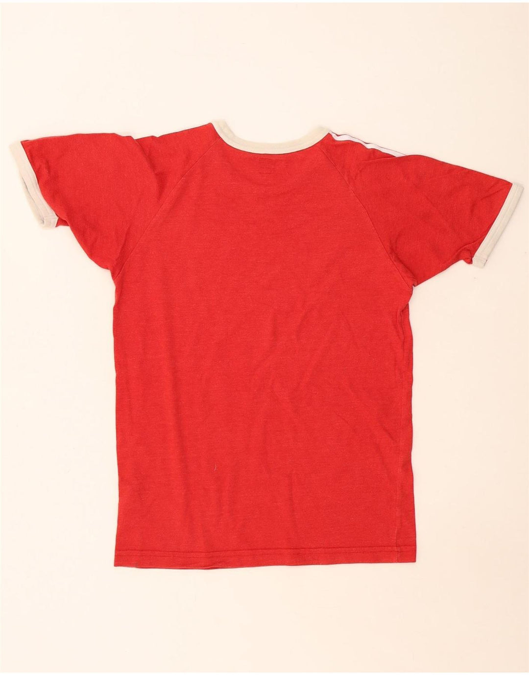 ADIDAS Mens T-Shirt Top Small Red Cotton