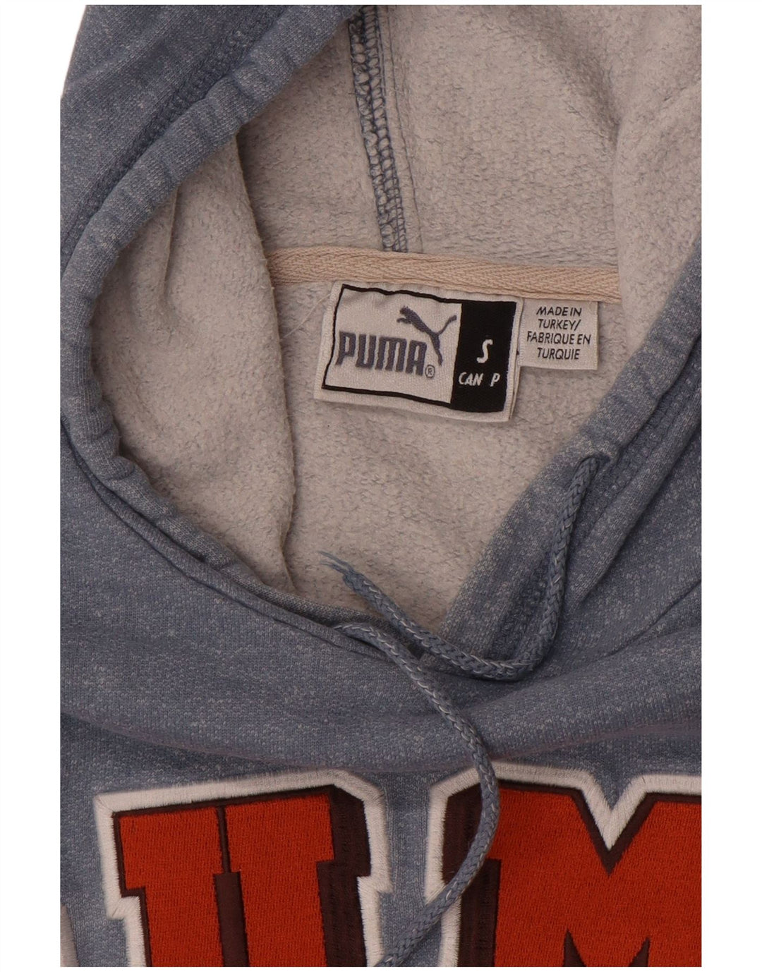 Puma Mens Graphic Hoodie Jumper Small Grey