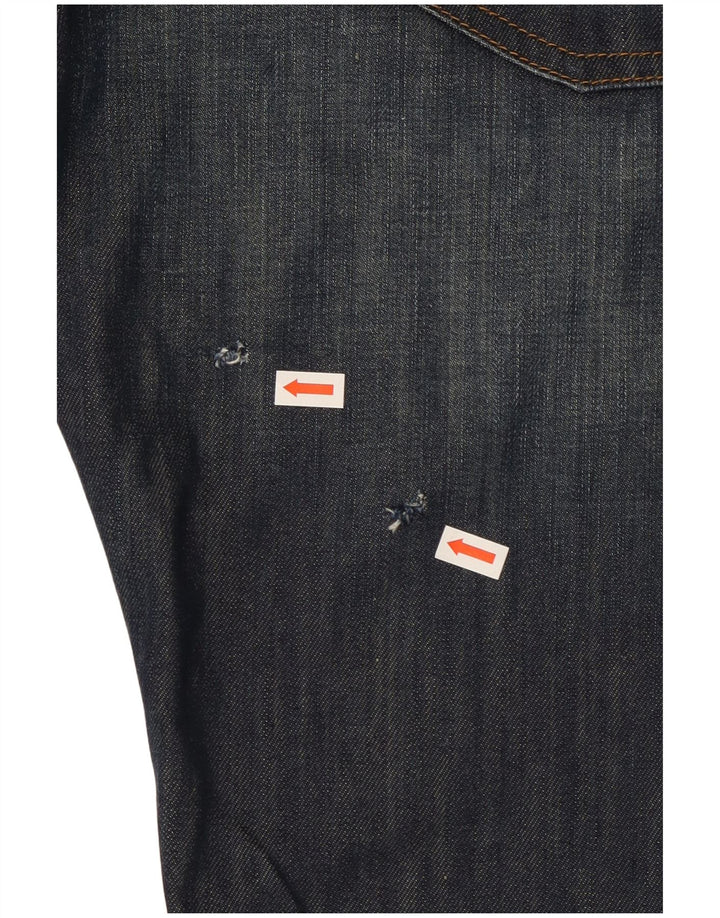 Hugo Boss Mens Straight Jeans W33 L32 Blue Cotton