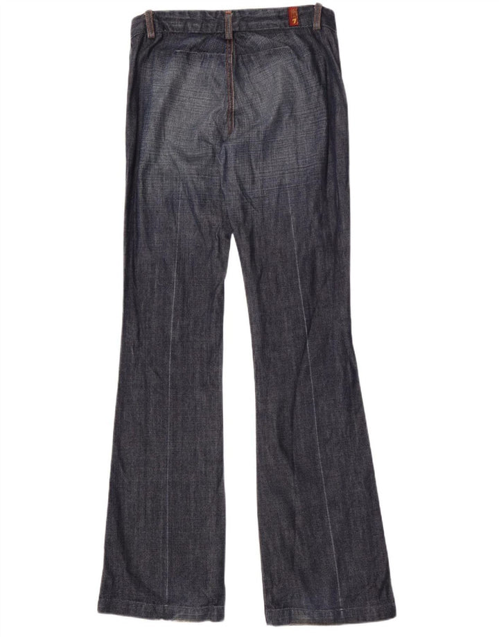 7 For All Mankind Womens Flared Jeans W27 L34 Navy Blue Cotton