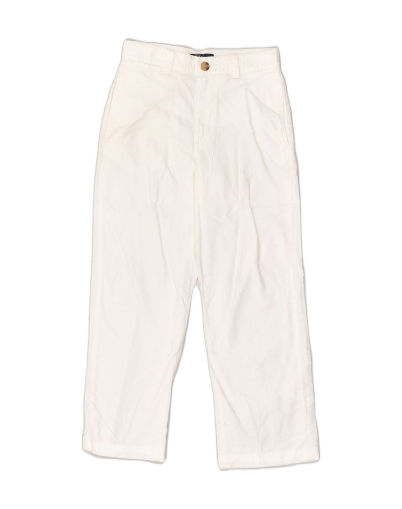 POLO RALPH LAUREN Boys Straight Chino Trousers 7-8 Years W26 L23 White | Vintage Polo Ralph Lauren | Thrift | Second-Hand Polo Ralph Lauren | Used Clothing | Messina Hembry 