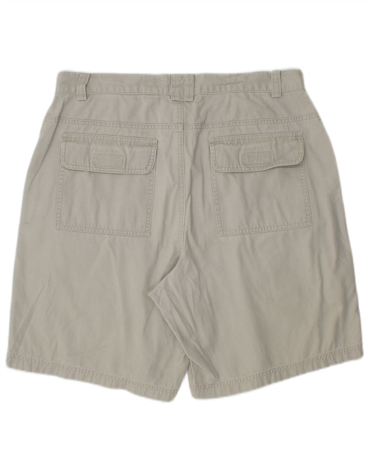 EDDIE BAUER Mens Cargo Shorts W34 Large  Grey Cotton