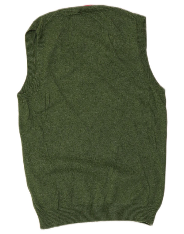 Boden Womens Vest Tank Top UK 12 Medium Green Cotton